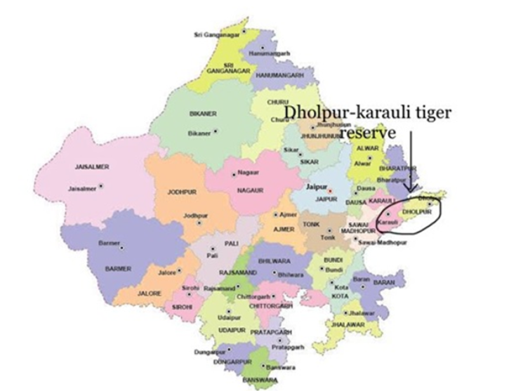 Dholpur-Karauli tiger reserve in Rajasthan • India and Papua New Guinea MoU: Sharing India Stack